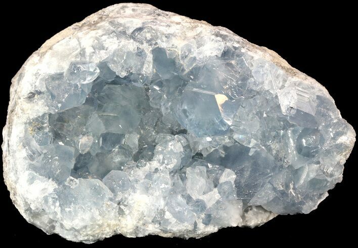 Celestine (Celestite) Crystal Geode - Madagascar #52893